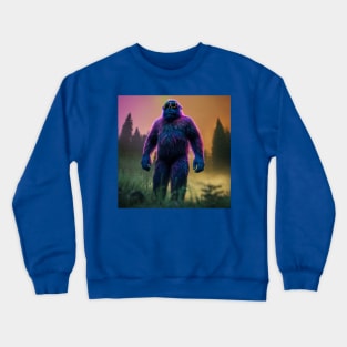 Dope Sasquatch in Nature Crewneck Sweatshirt